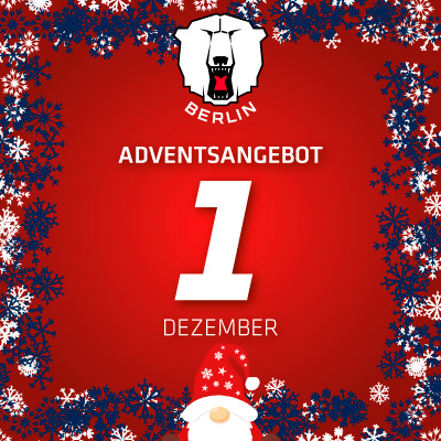 Adventsangebot am 01.12.2025 im Eisbären Berlin Onlineshop