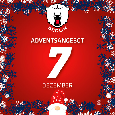 Adventsangebot am 07.12.2025 im Eisbären Berlin Onlineshop