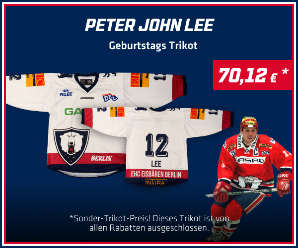 Eisbären Berlin Sondertrikot Peter John Lee