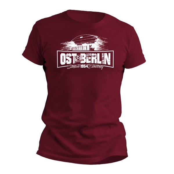 Sportclub Dynamo - T-Shirt - Ost Berlin - weinrot