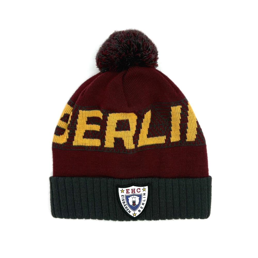 Winter Game 2026 - EBB - Beanie burgund - BERLIN gold