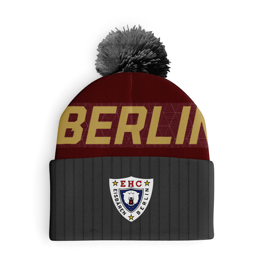 Winter Game 2026 - EBB - Beanie burgund - BERLIN gold