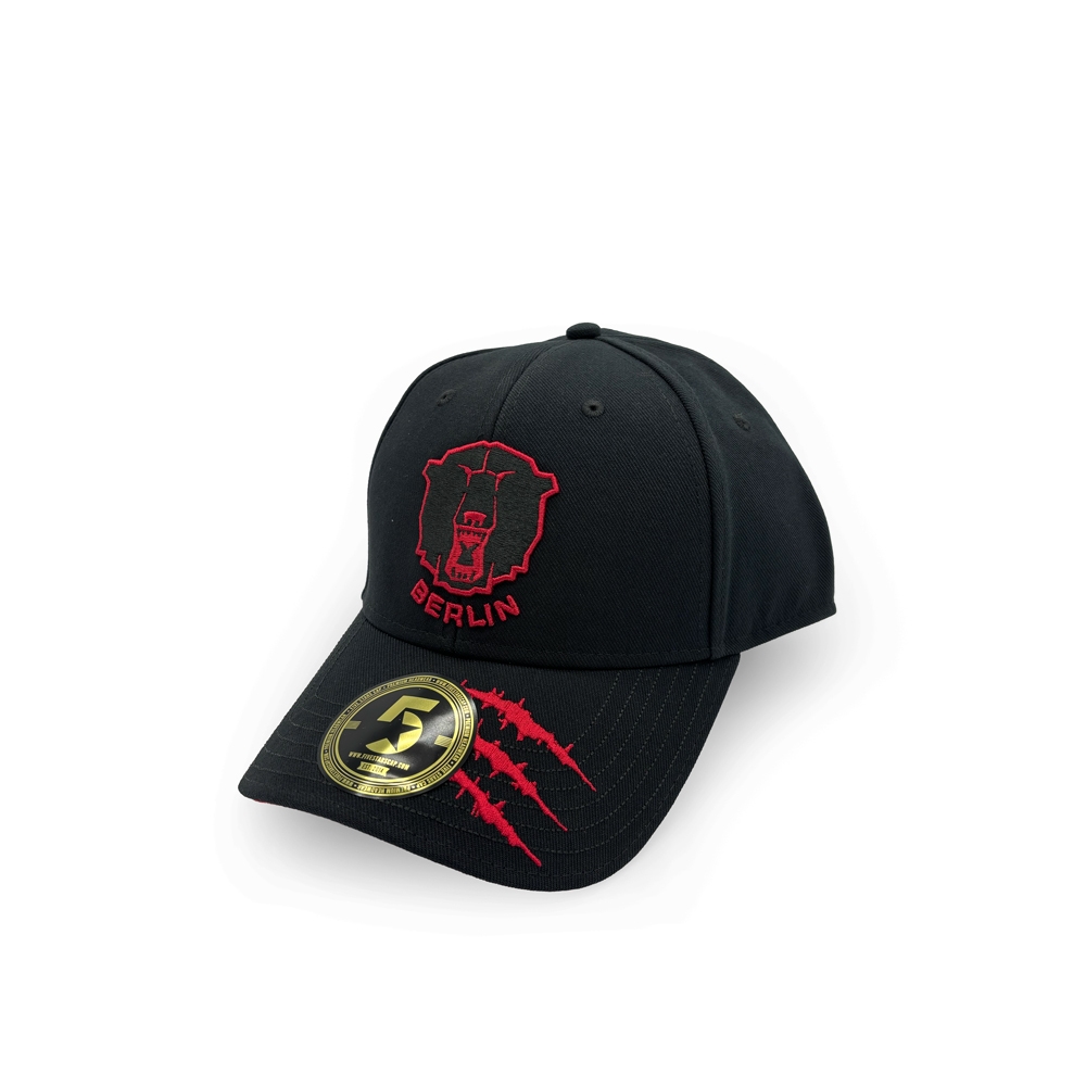 Eisbären Berlin - Curved Cap - black - Scratches - Logo red
