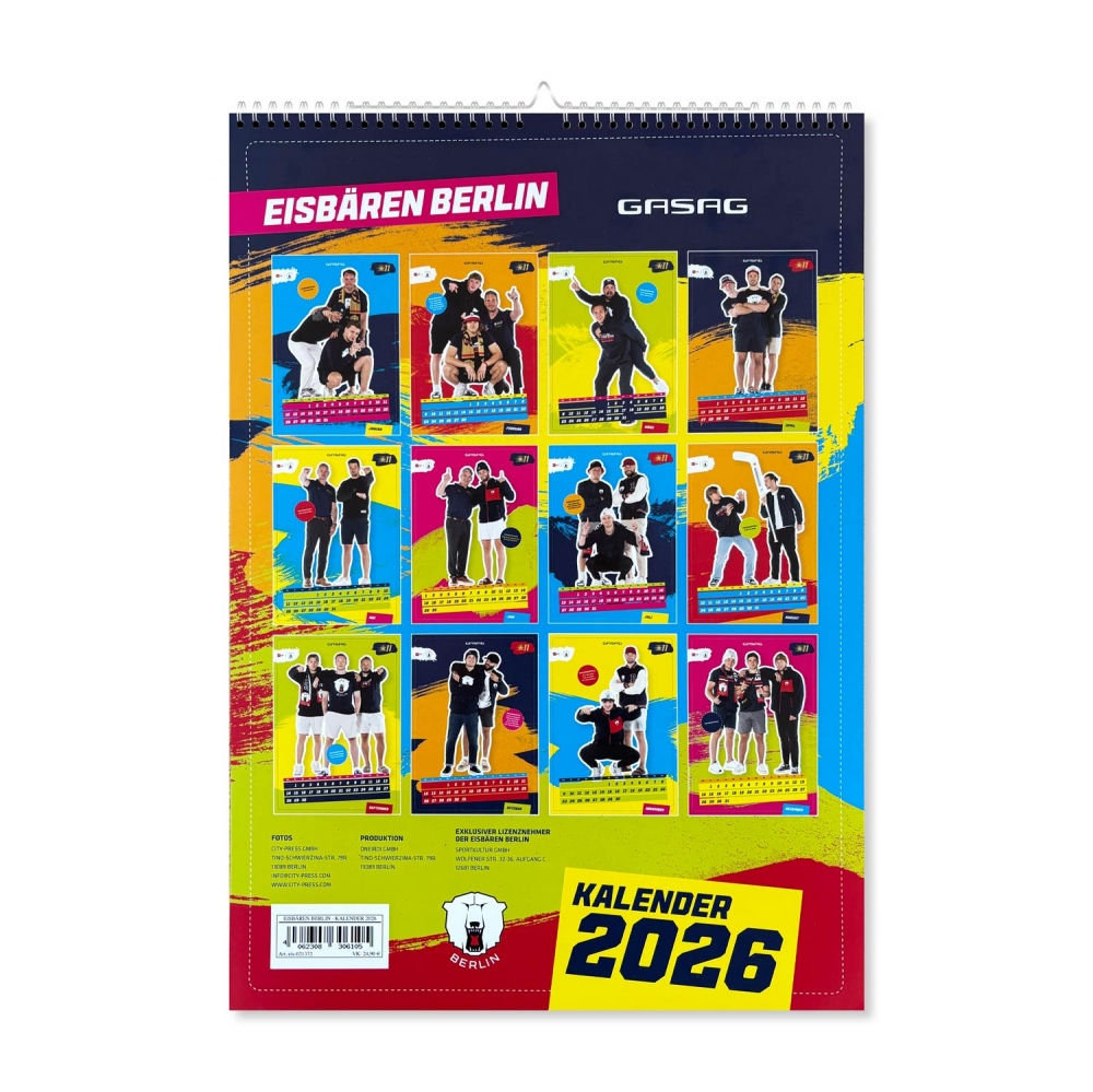 Eisbären Berlin - Kalender 2026