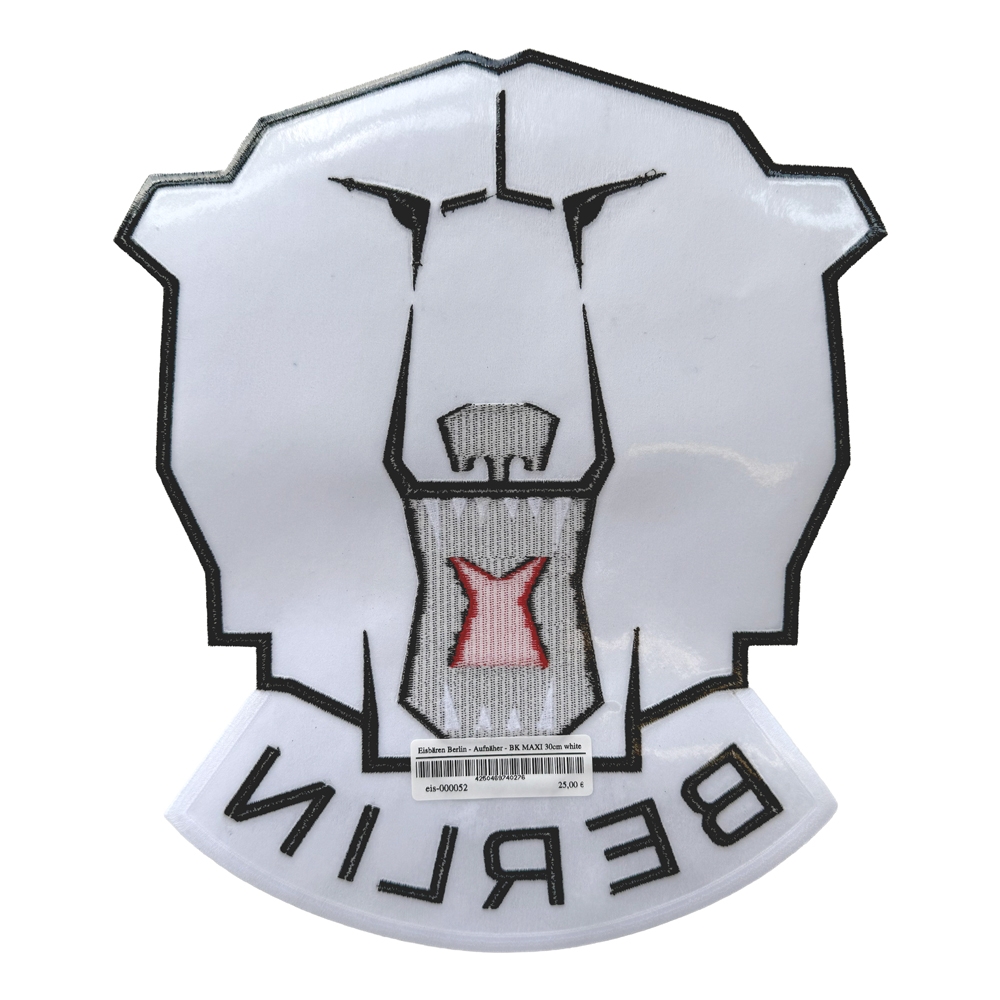 Eisbären Berlin - Aufnäher - Patch - BK MAXI 30cm white