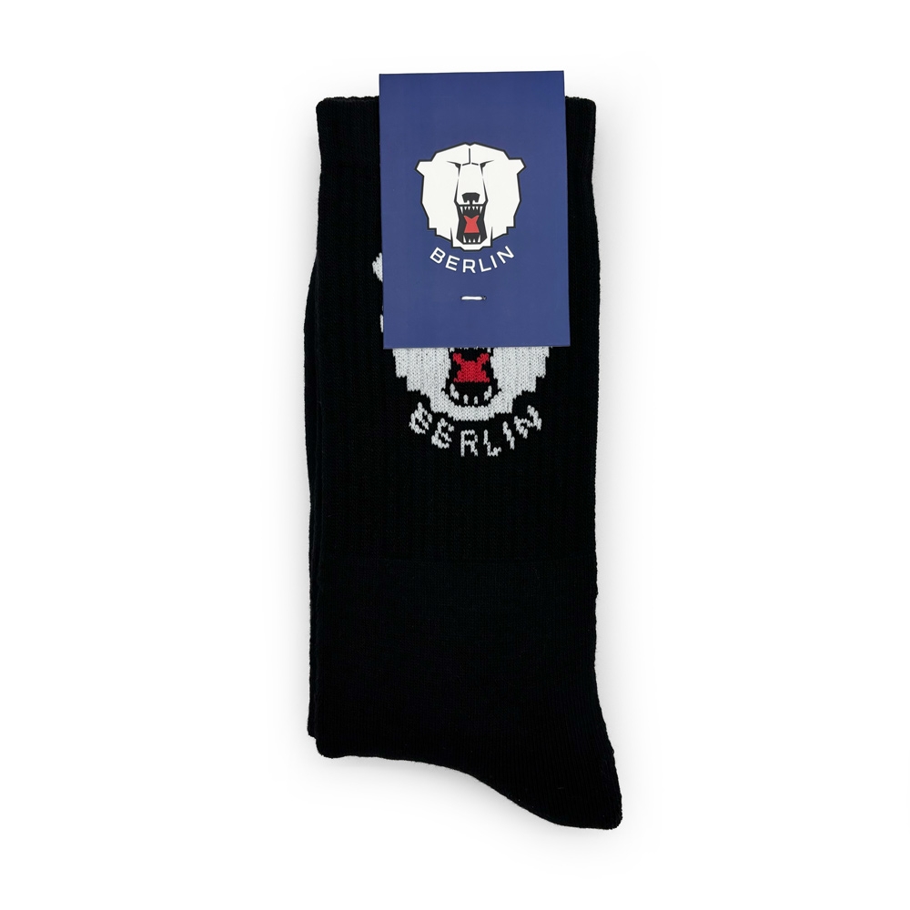 Eisbären Berlin - Tennis-Socken - schwarz - Logo