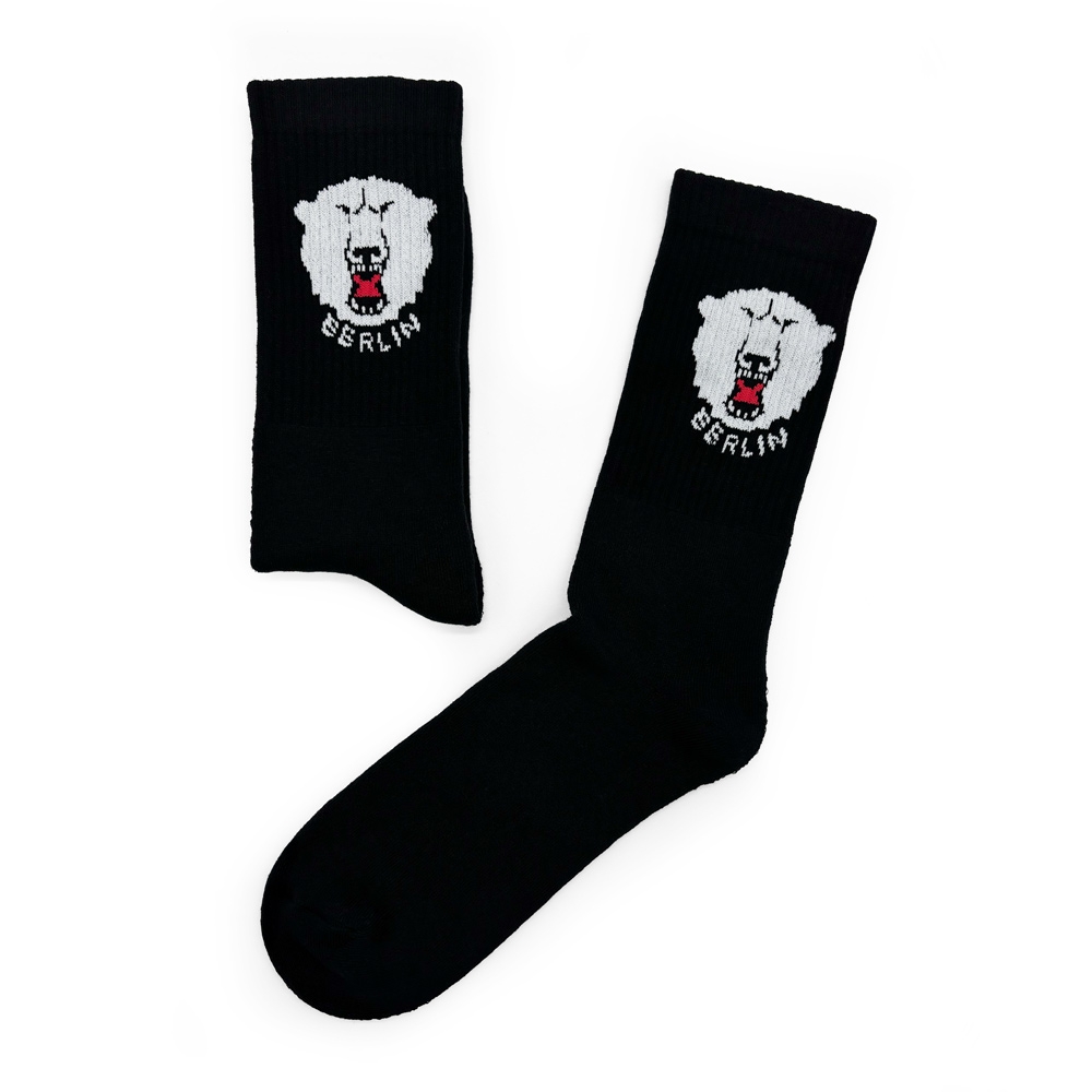 Eisbären Berlin - Tennis-Socken - schwarz - Logo