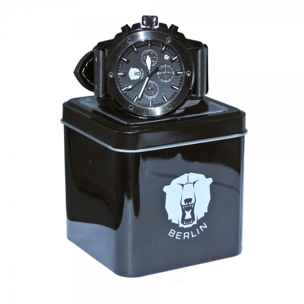 Eisbären Berlin - Chronograph - Uhr - schwarz - Logo