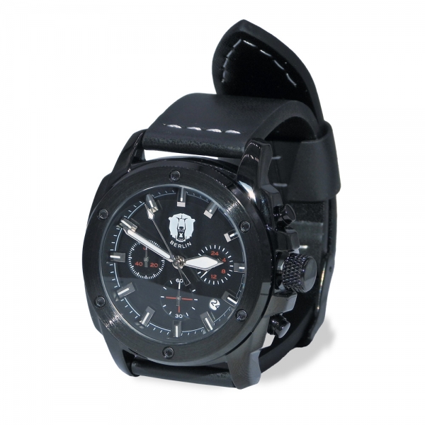 Eisbären Berlin - Chronograph - Uhr - schwarz - Logo