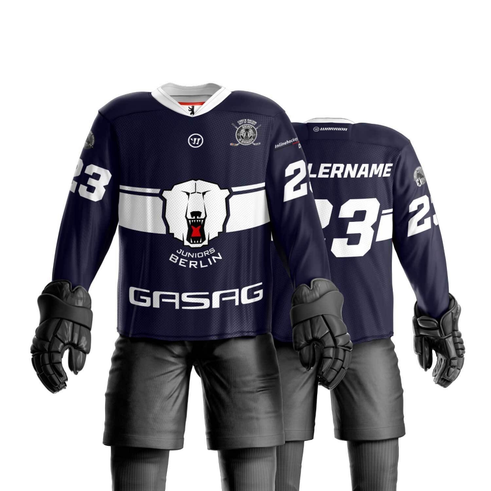 EBJ Skaterhockey - SPIELTRIKOT - Adults/Kids BLAU - Individuell