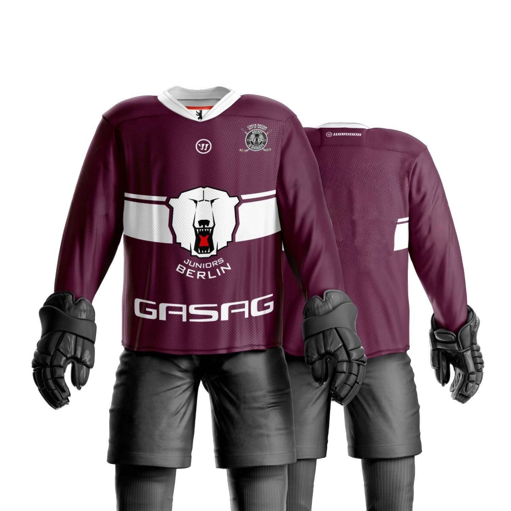 EBJ Skaterhockey - SPIELTRIKOT - Adults/Kids ROT - BLANKO