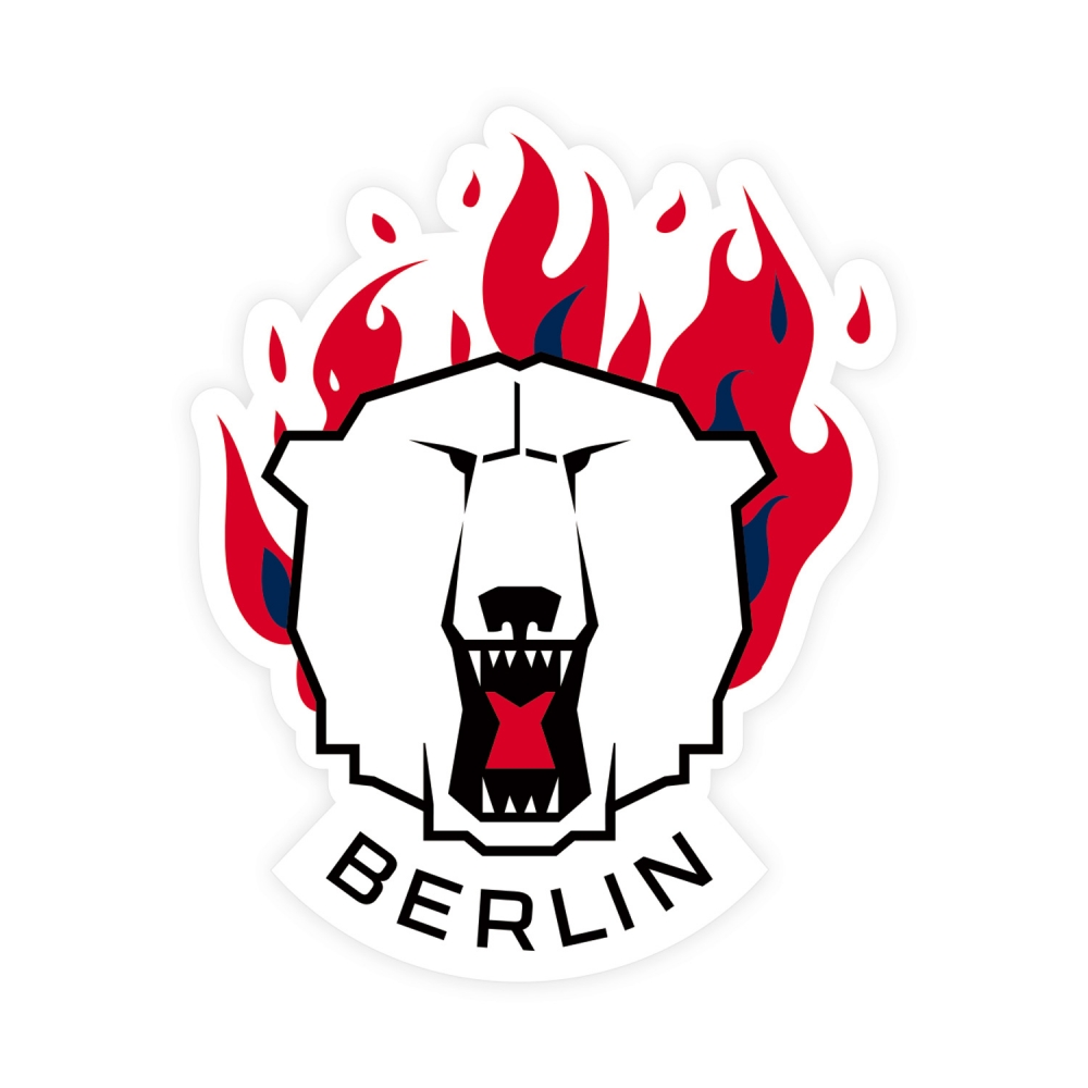 Eisbären Berlin - Aufkleber - Logo Flammen