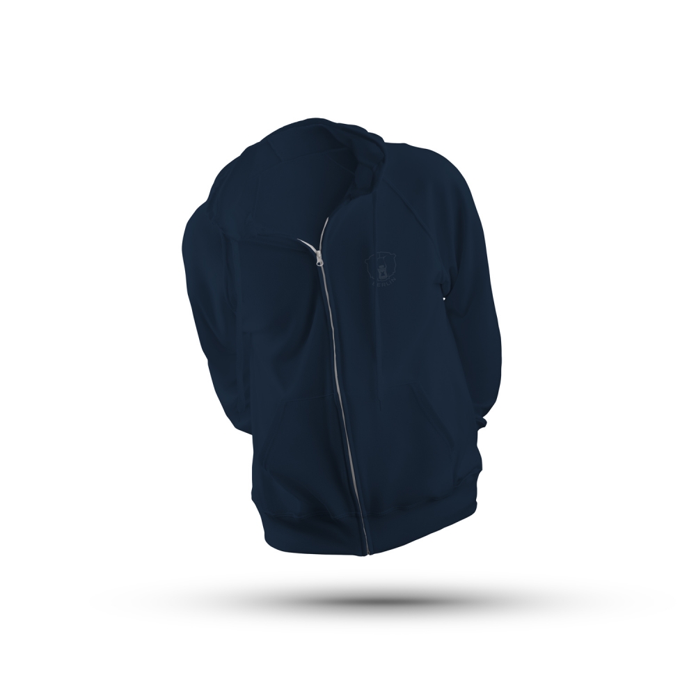 Eisbären Berlin - Zip Hoodie navy - Logo-Print navy - Print