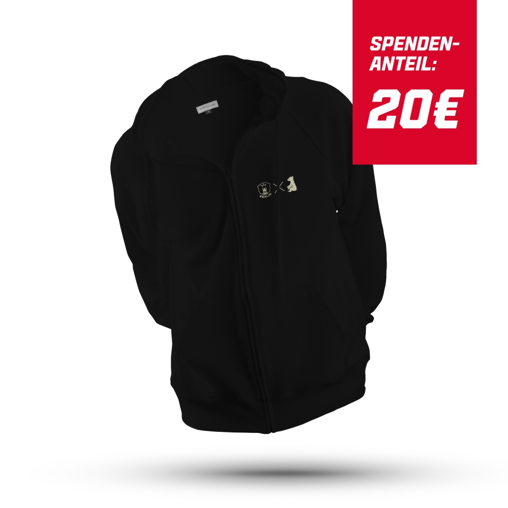 EBB X TVB - Zip-Hoodie - Hund - Dark Grey