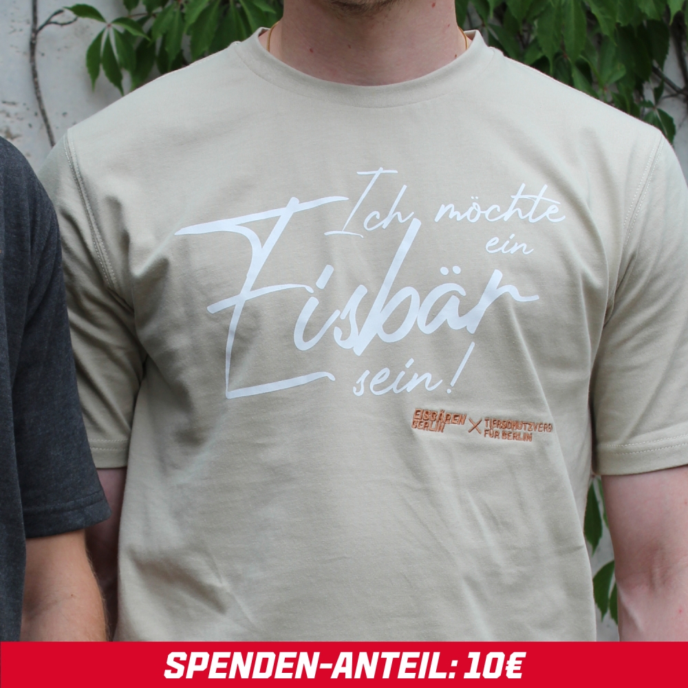 EBB X TVB - T-Shirt - Ich möchte ein Eisbär sein - Sand