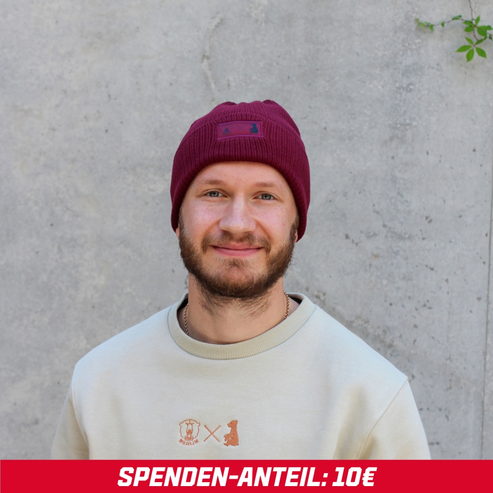 EBB X TVB - Beanie Logo - Rot