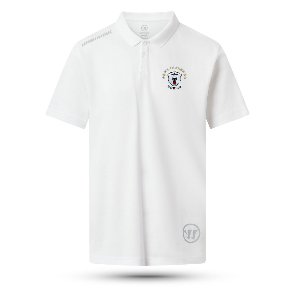 Eisbären Berlin - Street Polo wht - 12 Sterne rund Logo