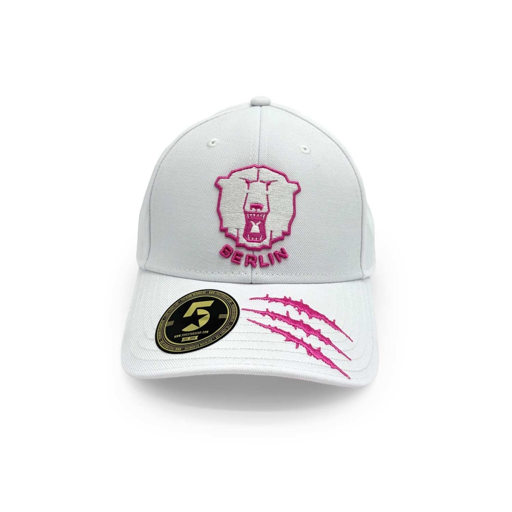 Eisbären Berlin - Curved Cap PitR26 - white/pink - Scratches