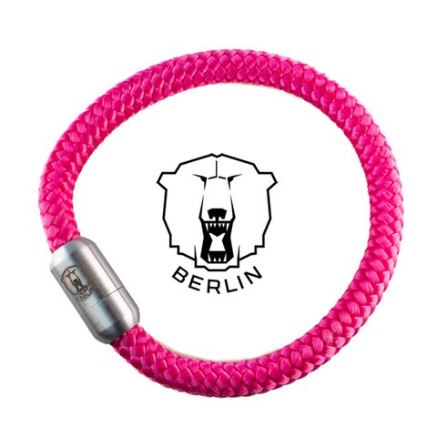 Eisbären Berlin - Magnet-Armband - pink *HANDMADE IN BERLIN*