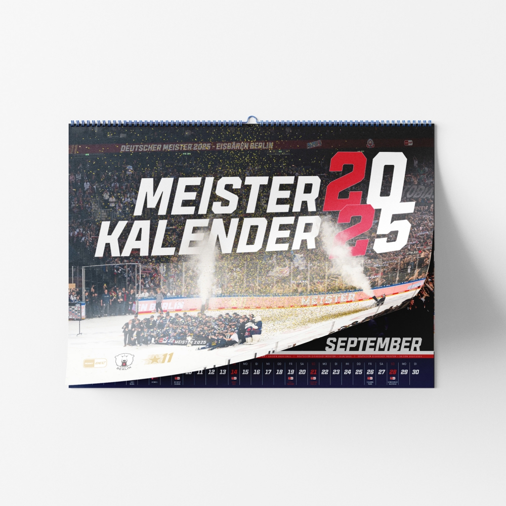 Eisbären Berlin - Saisonkalender 2025/2026 - Deutscher Meister 2025