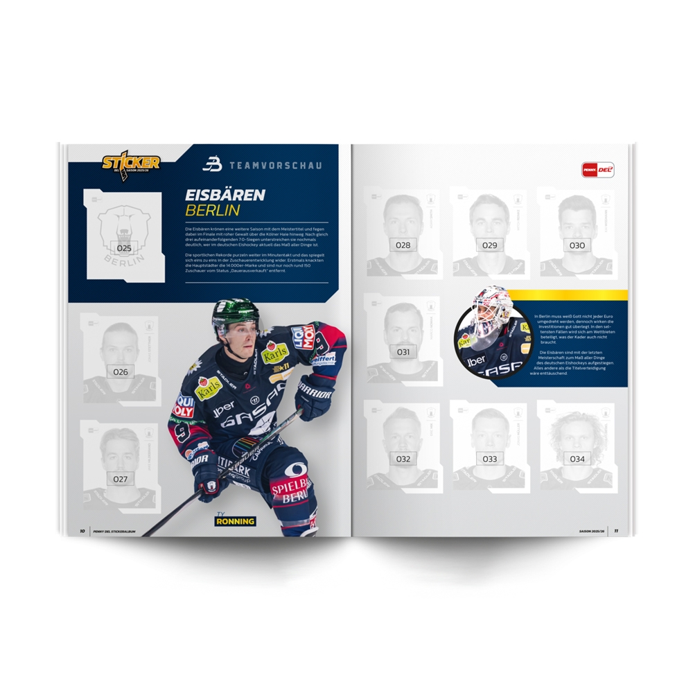 DEL Playercards - Stickeralbum 2025-26