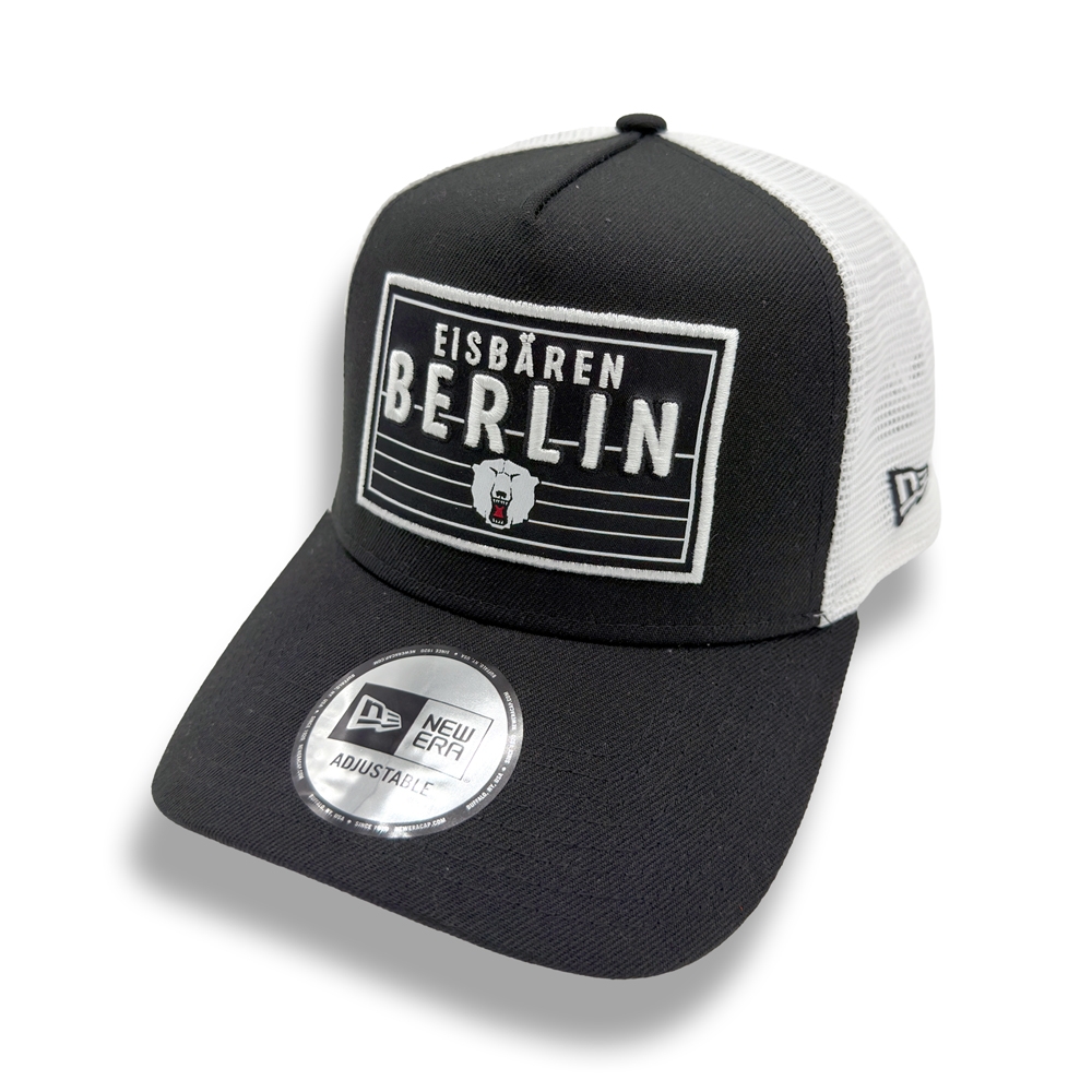 Eisbären Berlin - NE Trucker Cap schwarz-weiß - Block