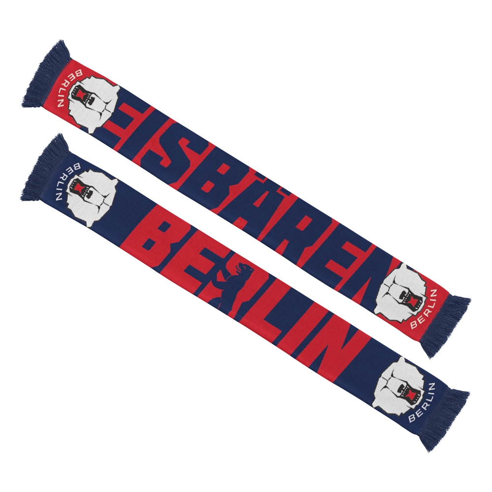 Eisbären Berlin - Fan Schal rot/blau - BERLINER BÄR