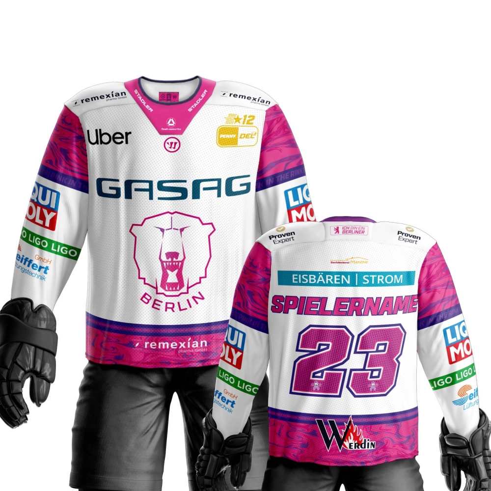 Eisbären Berlin - Trikot 2026-27 - PINK - 9-RONNING
