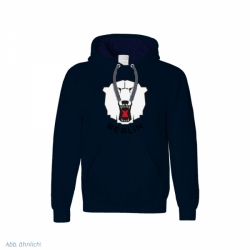 Eisbären Berlin - Hoodie - navy - Logo Schrift schwarz