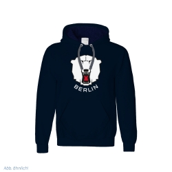 Eisbären Berlin - Unisex Hoodie - navy - Logo - Schrift weiß - XL