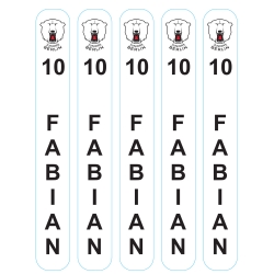 Juniors Berlin - Custom Schläger Sticker - 5er Set