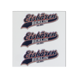 Eisbären Berlin - 3D Aufkleber - Schriftzug - 3er Set