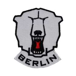 Eisbären Berlin - Aufnäher - Patch - Bärenkopf gross 11cm
