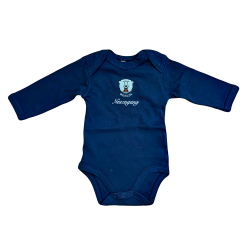 Eisbären Berlin - Langarm Baby Body - Neuzugang - 0-3 Monate -  53-60cm - Dunkelblau