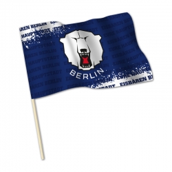 Eisbären Berlin - Stabfahne - Eure Hauptstadt - Klein 45x30cm