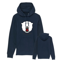 Eisbären Berlin - Women Hoodie - navy - Logo Schrift schwarz - Gr: XS