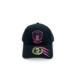 Eisbären Berlin - Curved Cap - black -Scratches Logo pink -55cm