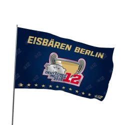 Eisbären Berlin - Fahne 150x100cm - Meister 2026