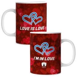 Eisbären Berlin - Jumbotasse - Love is Love - Blau-Blau