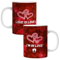 Eisbären Berlin - Jumbotasse - Love is Love - Rot-Rot