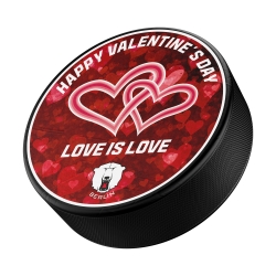 Eisbären Berlin - Puck - Love is Love - rot-rot