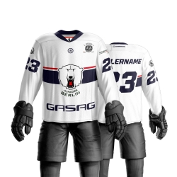 EBJ Skaterhockey - SPIELTRIKOT - Adults/Kids WEISS - Individuell