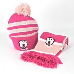 Eisbären Berlin - Kids-Set - Pink Mütze + Schal