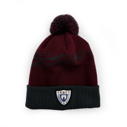 Winter Game 2026 - EBB - Beanie burgund - ÄHRE grau