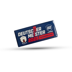 Doming Anstecker 74x30mm Logo - Deutscher Meister 2025 - Eisbären Berlin