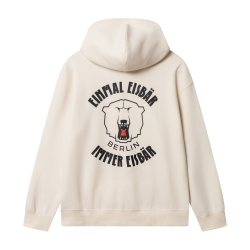 Eisbären Berlin - Hoodie relaxed - Back Print - offwhite Gr: XS