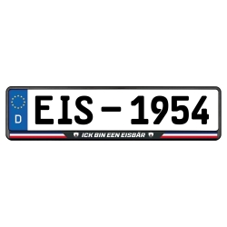 Eisbären Berlin - Kennzeichenhalter - ICK BIN