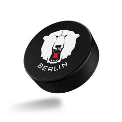 Eisbären Berlin - Puck - SCHWARZ - Logo Bärenkopf