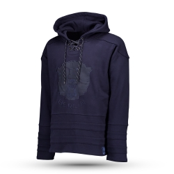 Eisbären Berlin - Hoodie Ton in Ton navy - Hockey Stripe