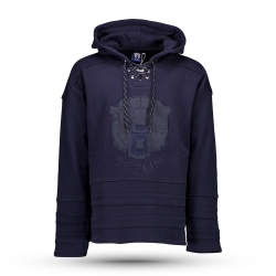 Eisbären Berlin - Hoodie Ton in Ton navy - Hockey Stripe - Gr: XS